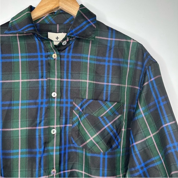 Tuckernuck + Pomander Place Adair Poplin Shirt | Button Up | Tartan Plaid | M - Picture 7 of 13
